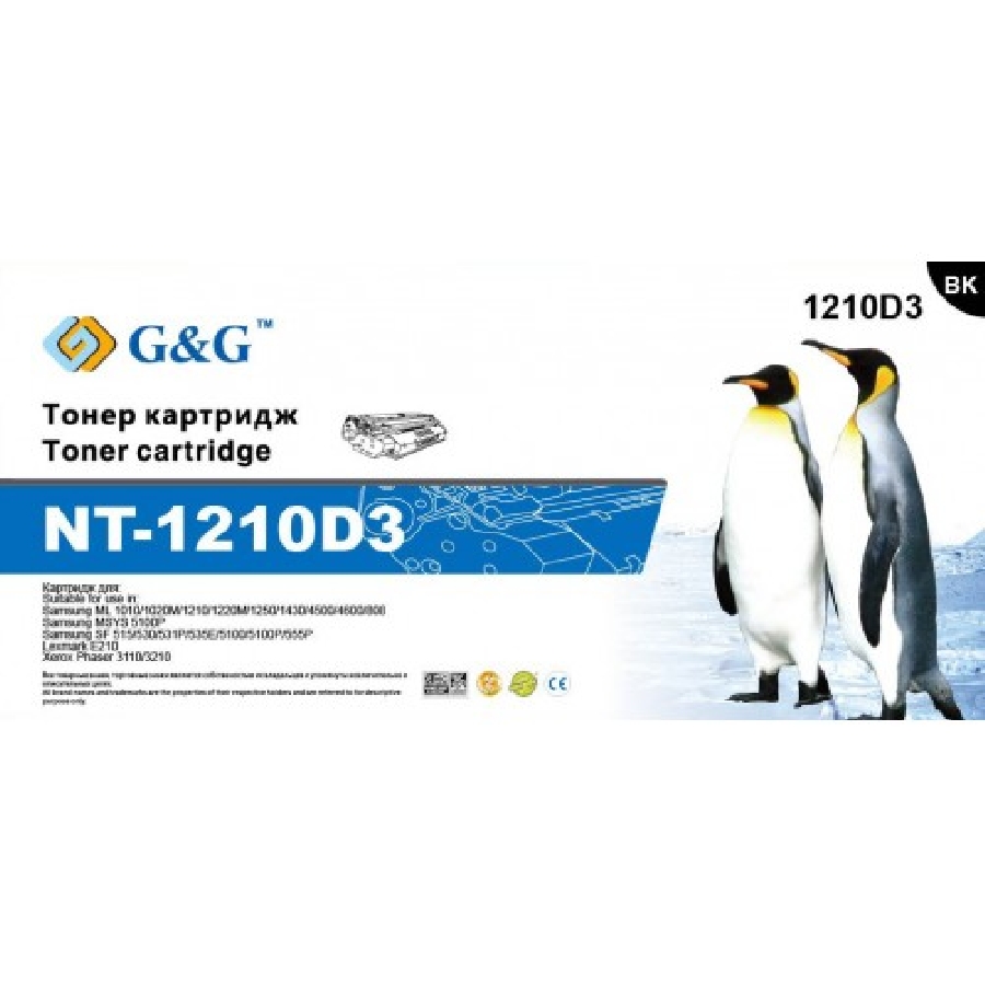 Тонер-картридж NT-1210 SamsungML-10xx,12xx,143,G&G