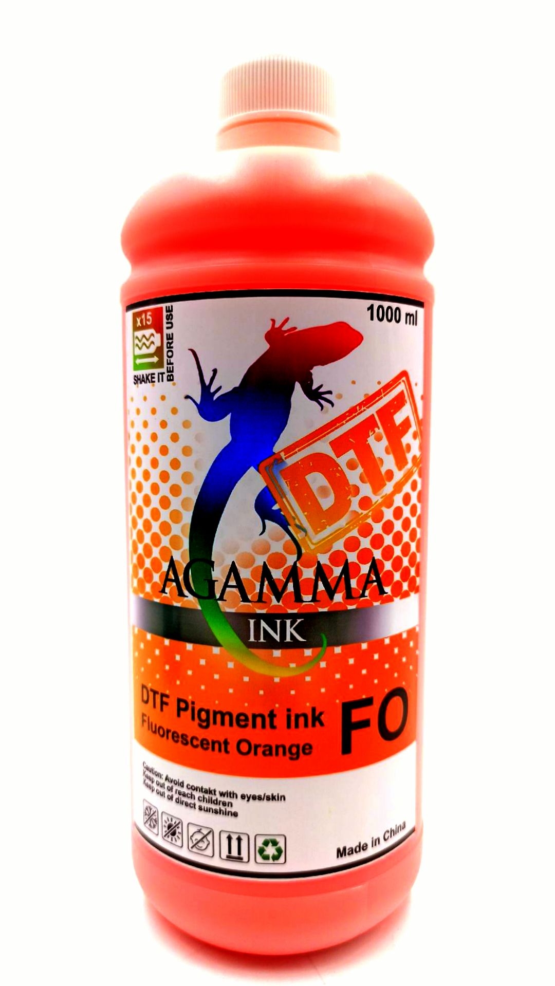Текстильные чернила AGAMMA  DTF 1л./бут. Fluor Orange