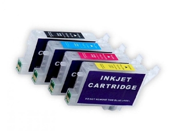 Перезаправляемые картриджи (ПЗК) для Epson Stylus C63, C65, C83, C85, CX3500 комплект 4 шт - с чипами IST