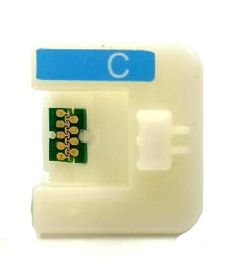 Многоразовый чип Epson SC-F6380/F9480/F9480H Cyan с держателем (работают только после расчиповки принтера)