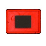 Фото-магнит прямоугольник красный (25шт в упак.) 52х77мм