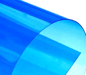 Обложки пластиковые тонированные, синие, А4 150 микр Yu