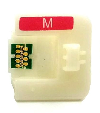 Многоразовый чип Epson SC-F6380/F9480/F9480H Magenta с держателем (работают только после расчиповки принтера)