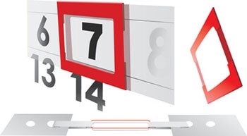 Календарные курсоры (1000шт) 1 размер, 29-33см red