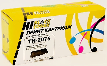 Лазерный картридж Hi-Black Toner для Brother HL-2030/ 2040/ 2070/ 7010/ 7420/ 7820 (TN-2075), без чипа, 2,5К