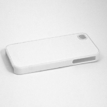 2D Чехол пластиковый для iphone 4/4s белый (со вставкой под сублимацию)