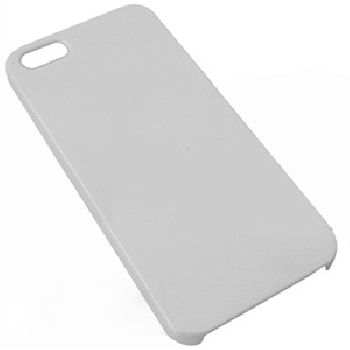 3D Чехол пластиковый для смартфона Apple iPhone  5/5S белый матовый (для 3D-вакуумной машины)