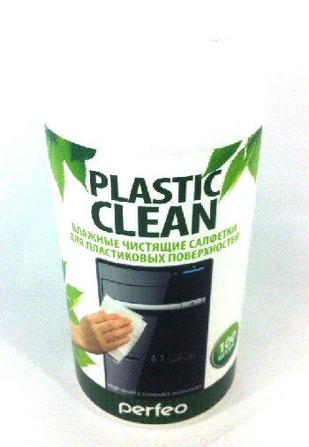 Чистящие салфетки Perfeo Plastic Clean PF-T/PC-100