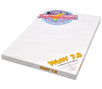 Термобумага WoW 7.8 А4 50+50 листов THE MAGIC TOUCH Бумага для переноса тонера без обрезки бумаги на темный и цветной текстиль, подходит для сложных рисунков