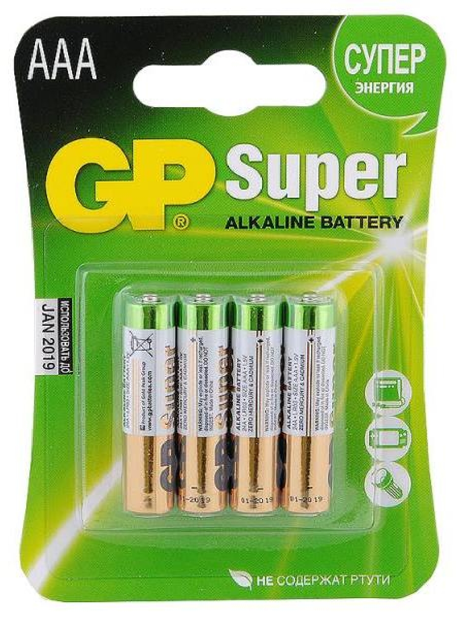 Батарейка Gp LR03-4BL