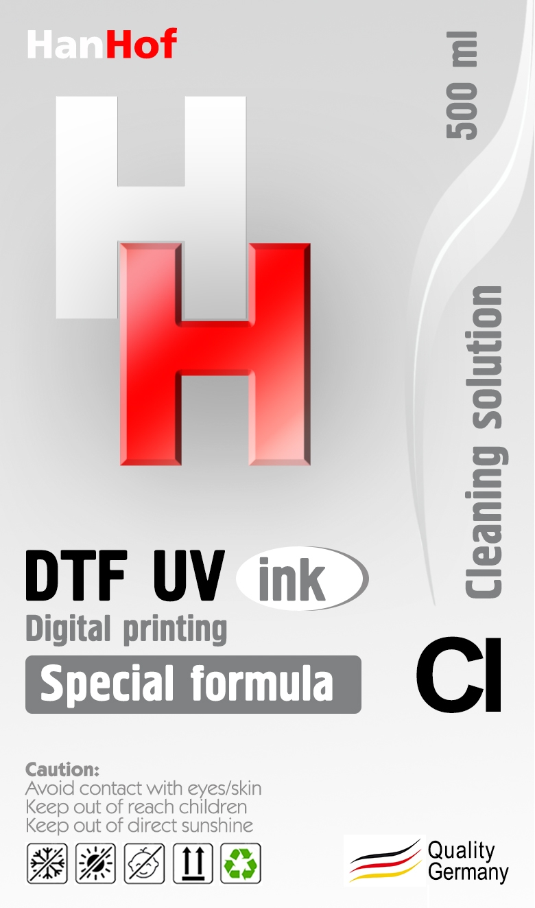 Жидкость промывочная UV-DTF Han Hof 500мл./бут Clearning (UV DTF технология)
