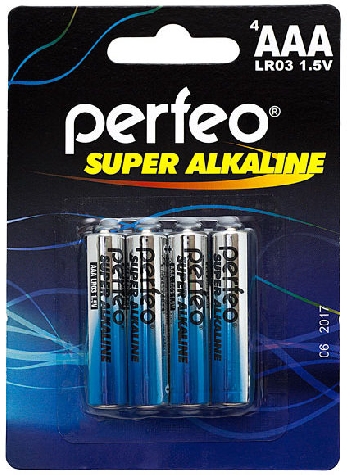 Батарейка Perfeo LR03 4BL