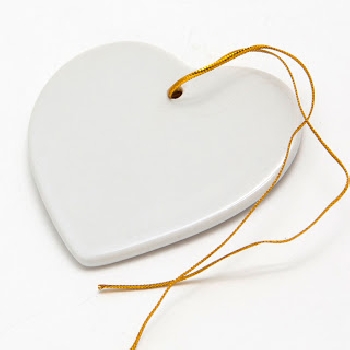 Елочная игрушка Керамический орнамент Н001 сердце