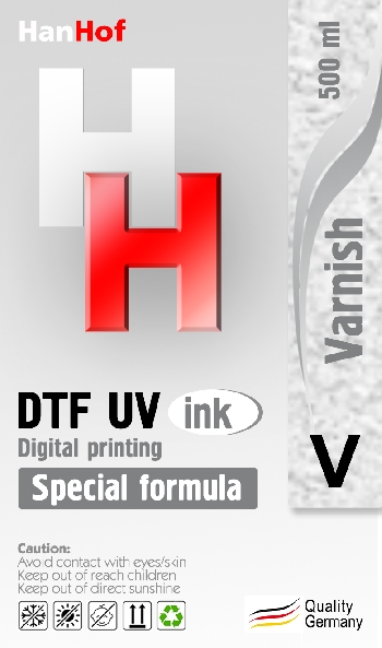 УФ чернила UV-DTF Han Hof 500мл./бут. Varnish (UV DTF технология)