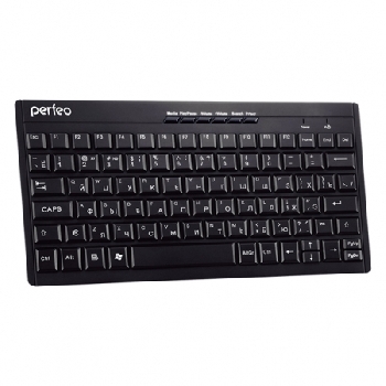 Клавиатура беспроводная Perfeo PF-8006 black COMPACT