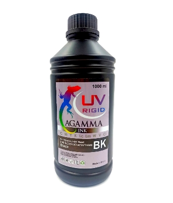 УФ чернила UV-Rigid AGAMMA 1л./бут. Black (для твердых поверхностей)